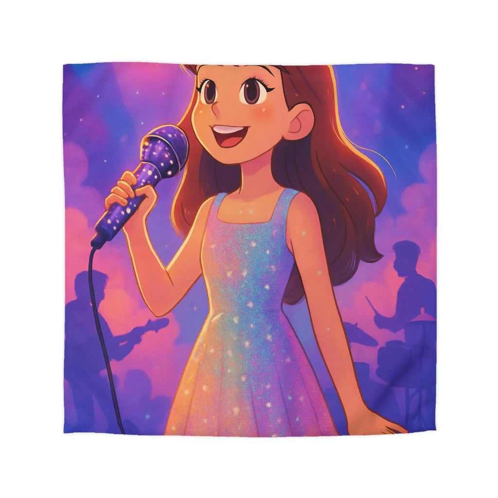 Housse de couette colorée pour chambre d’enfant, ambiance concert amusant et joyeux