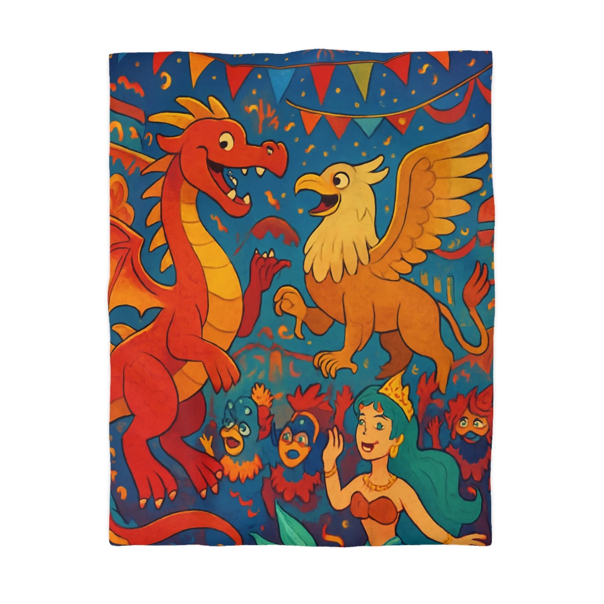 Housse de Couette Microfibre Art Graphique Contemporain Style Décoratif Chambre Tendance