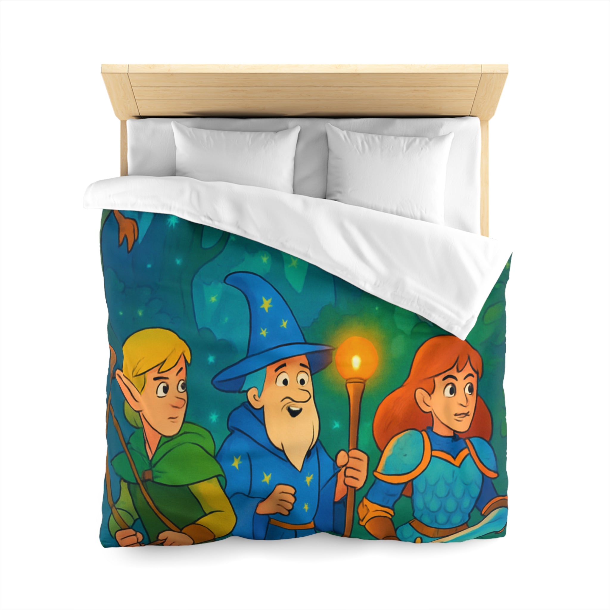 Housse de Couette Microfibre Motif Créatif Original Style Contemporain Chambre Élégante