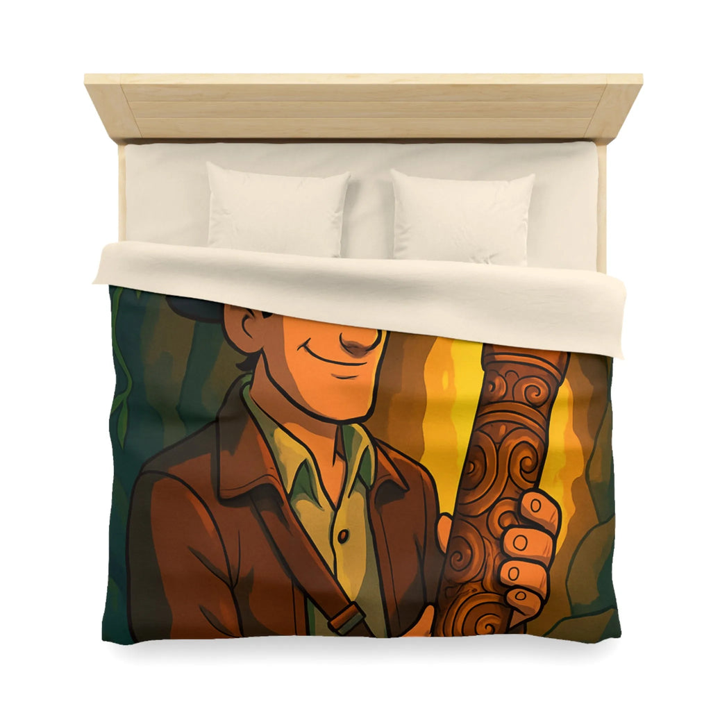 Housse de Couette Microfibre Art Graphique Contemporain Style Décoratif Chambre Tendance