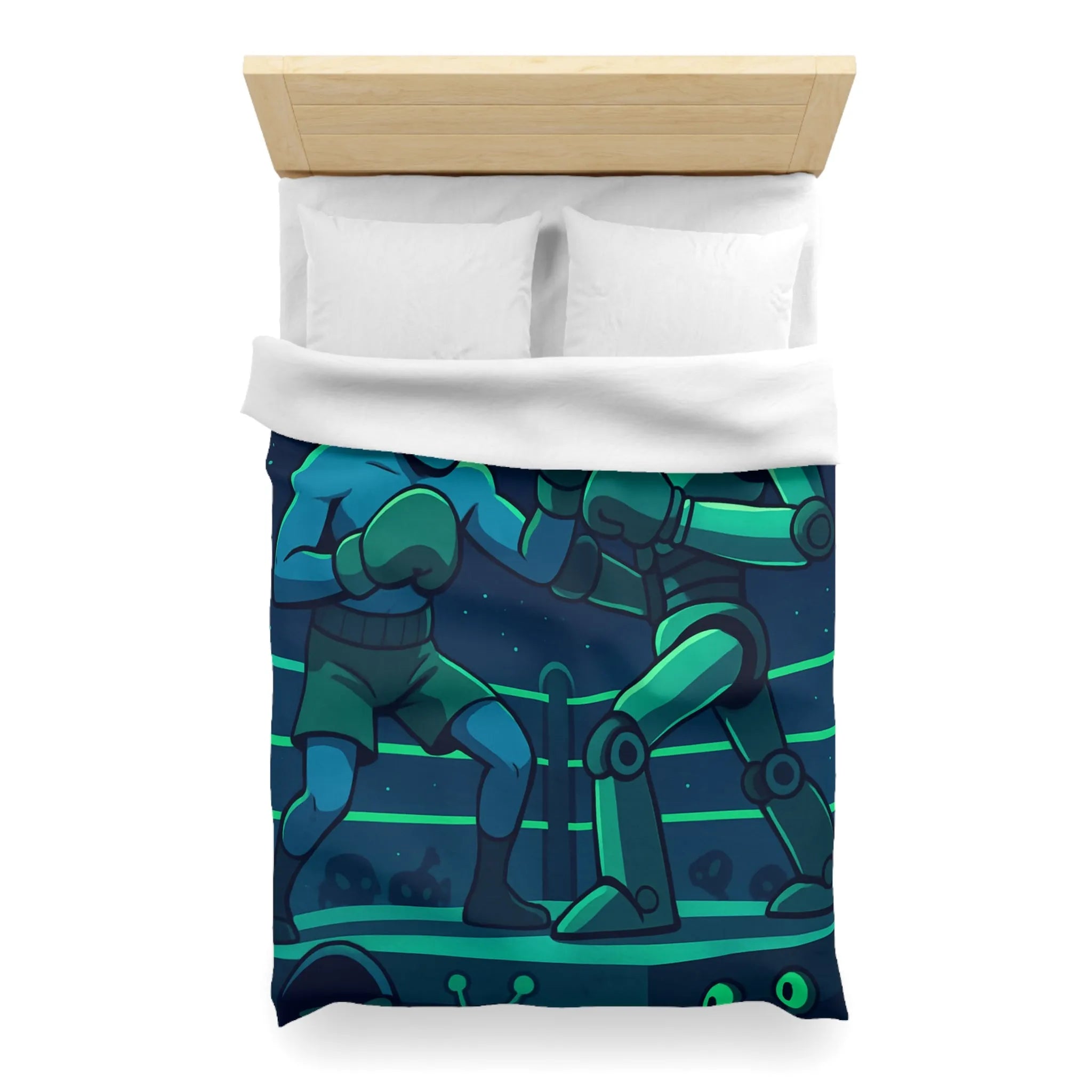 Housse de Couette Microfibre Art Graphique Contemporain Style Décoratif Chambre Tendance