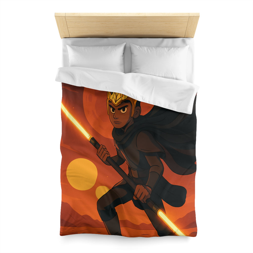 Housse de Couette Microfibre Motif Créatif Original Style Contemporain Chambre Élégante