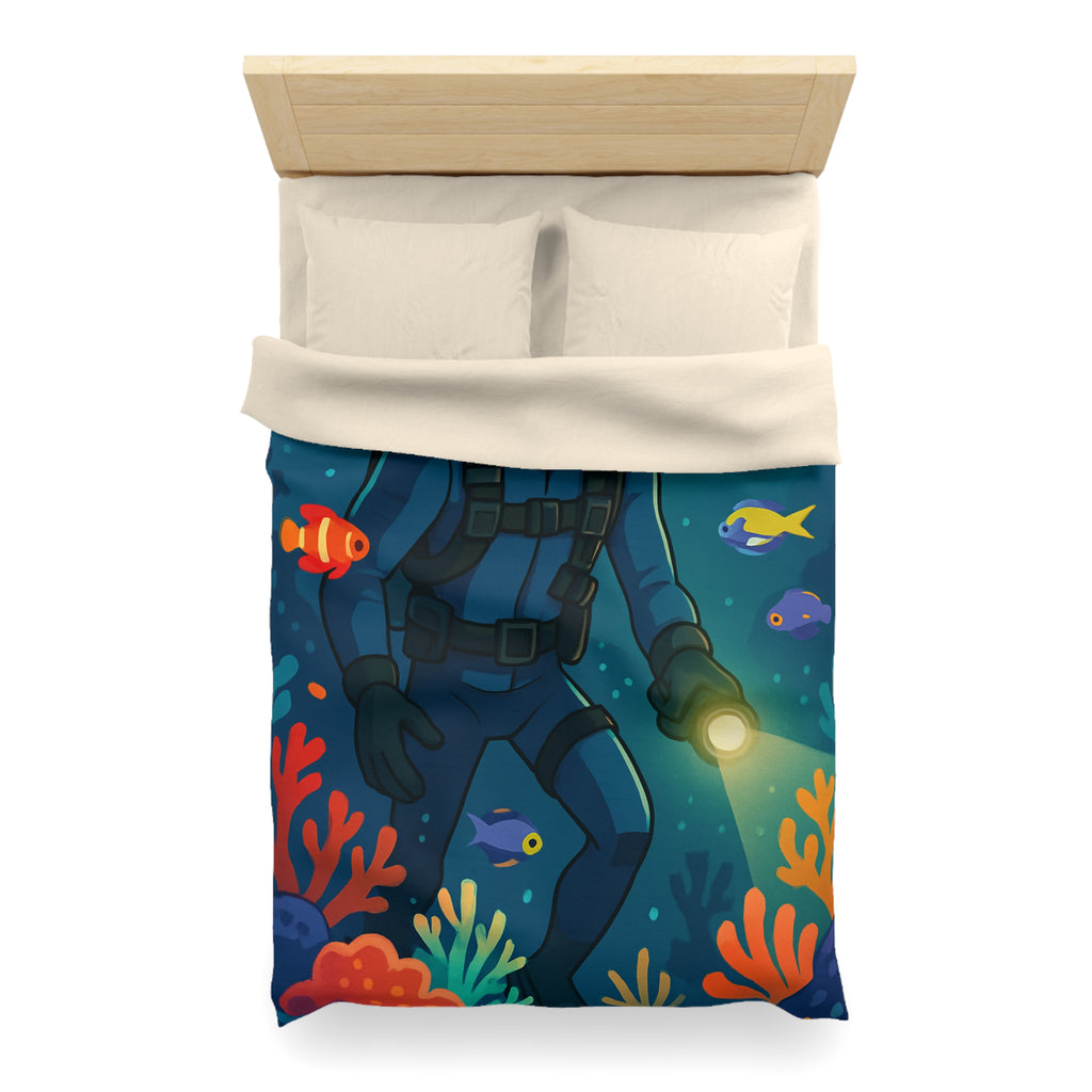 Housse de Couette Microfibre Design Artistique Moderne Décoration Chambre Confort Premium