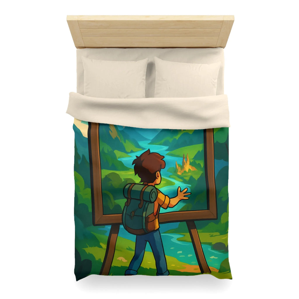 Enchantez votre chambre avec une housse de couette paysage nature féerique et rêveur