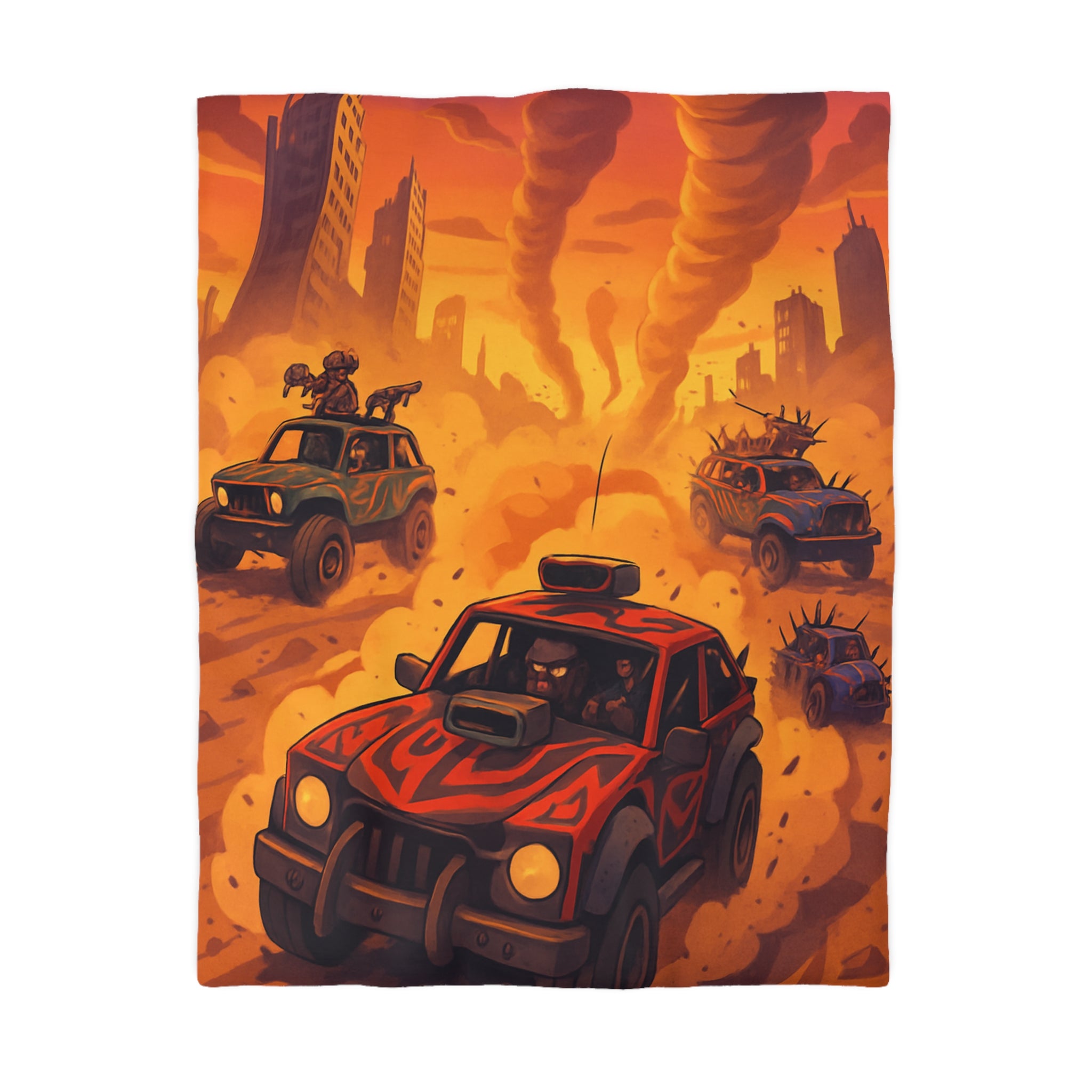 Housse de Couette Microfibre Design Artistique Moderne Décoration Chambre Confort Premium