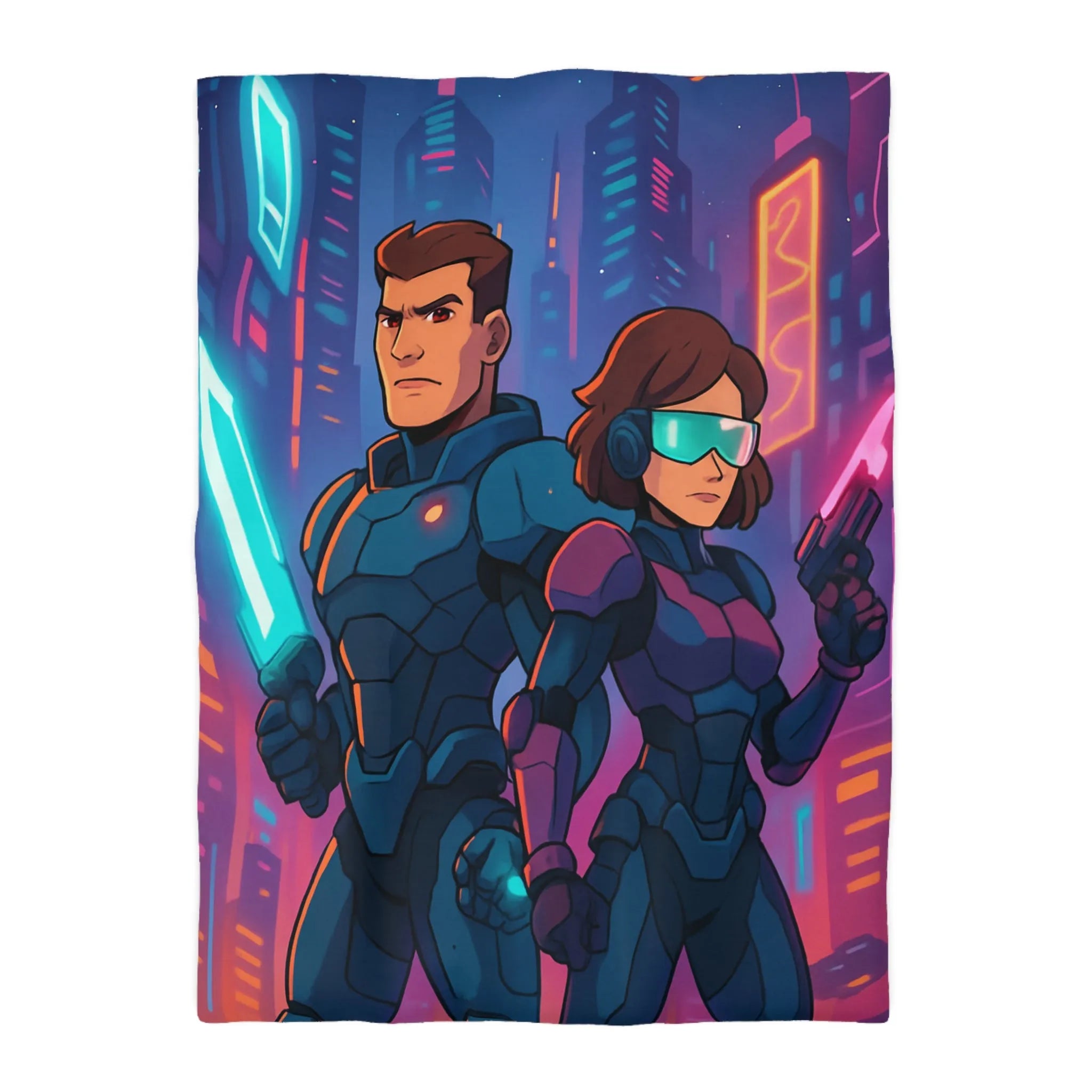 Housse de Couette Microfibre Création Artistique Moderne Design Exclusif Décoration Chambre