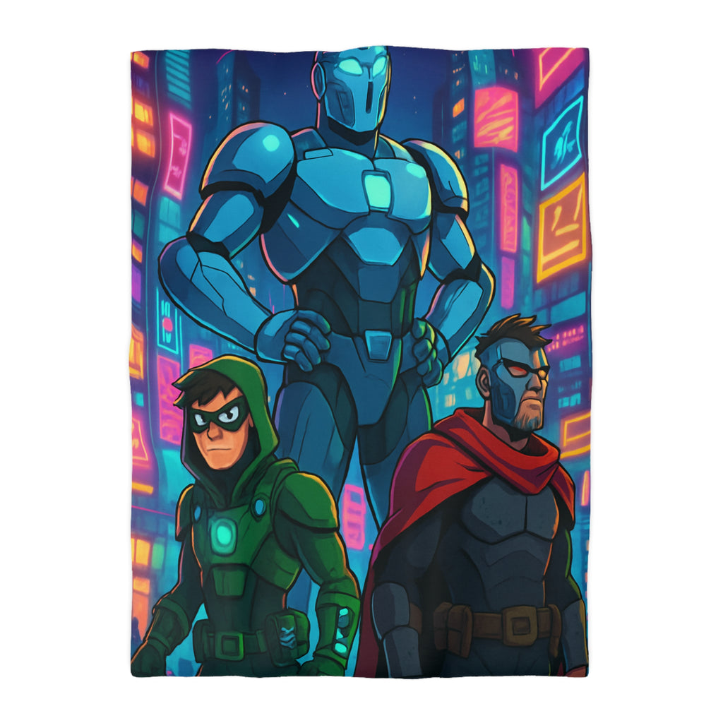 Housse de Couette Microfibre Illustration Unique Design Moderne Décoration Intérieure Raffinée