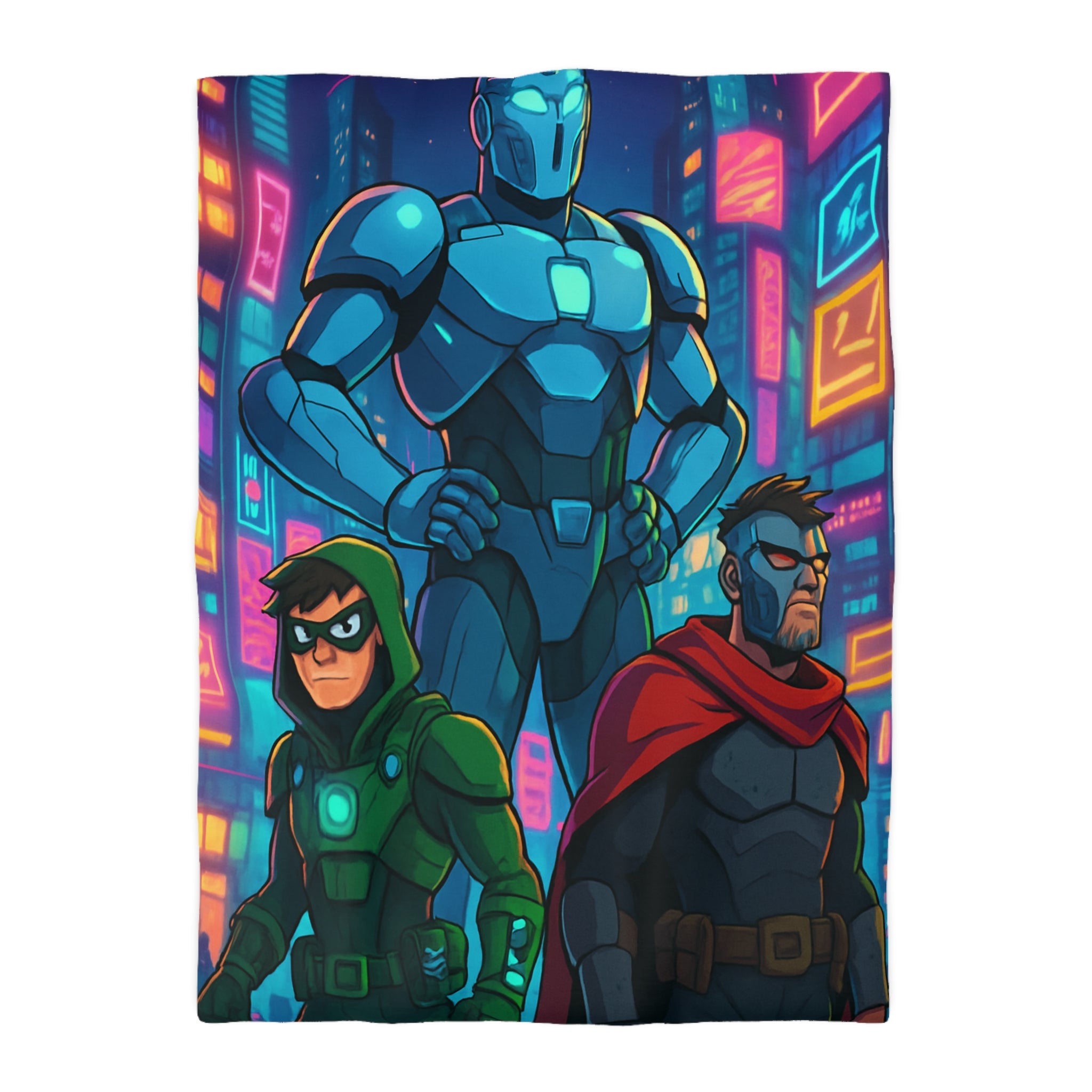 Housse de Couette Microfibre Illustration Unique Design Moderne Décoration Intérieure Raffinée