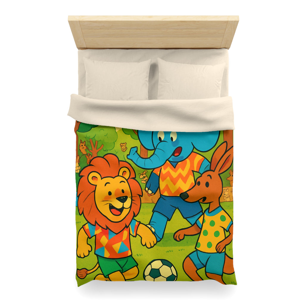 Housse de Couette Microfibre Motif Créatif Original Style Contemporain Chambre Élégante