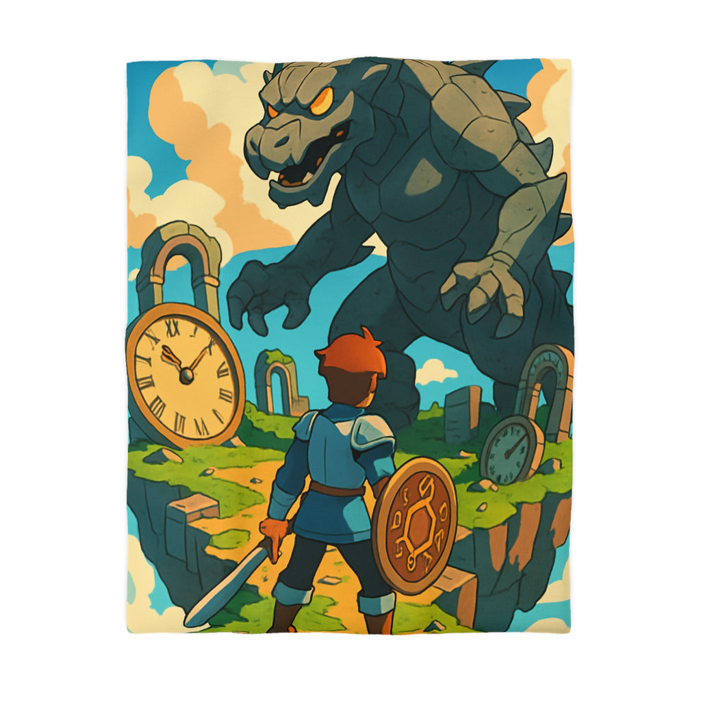 Housse de Couette Microfibre Design Artistique Moderne Décoration Chambre Confort Premium