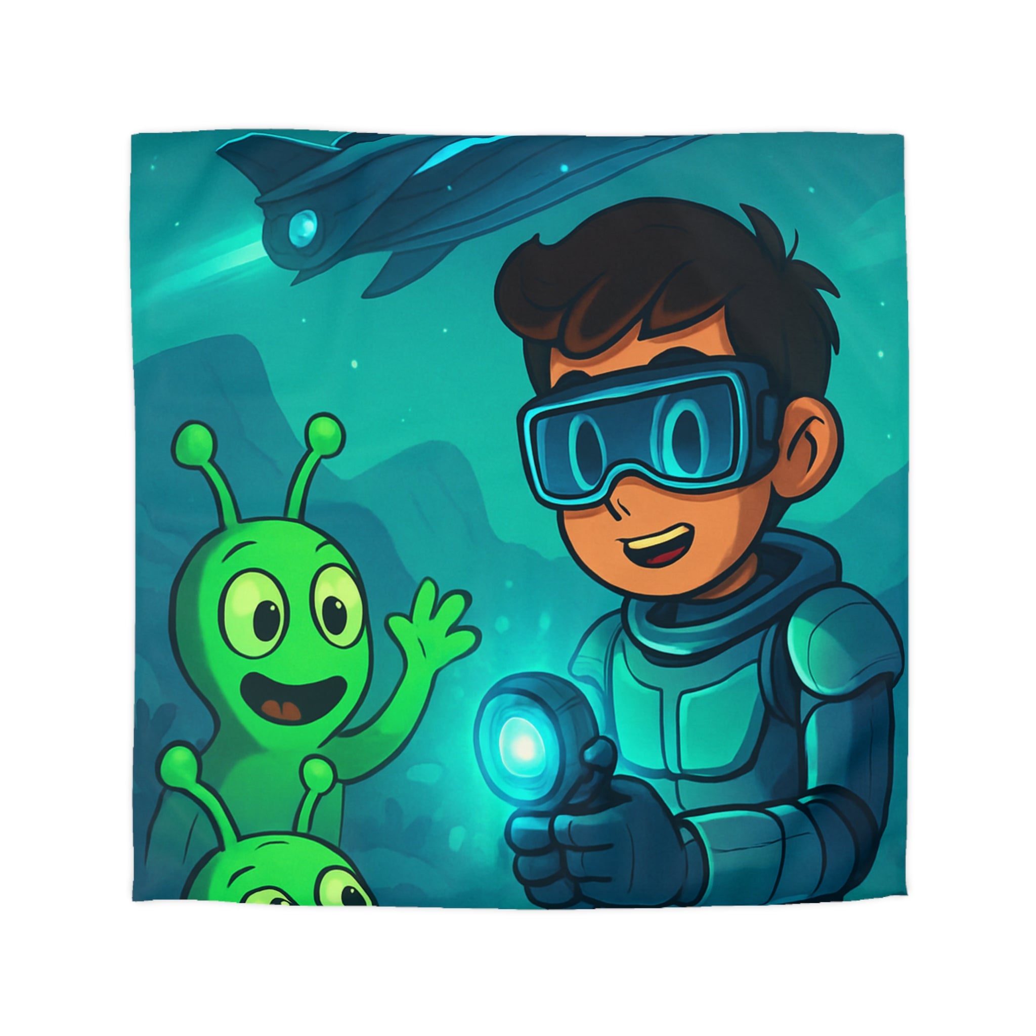 Housse de Couette Microfibre Design Artistique Moderne Décoration Chambre Confort Premium