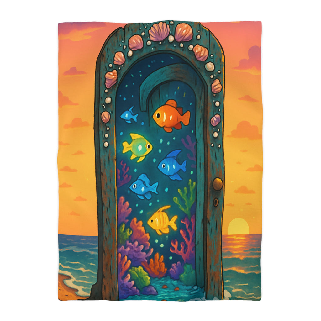 Housse de Couette Microfibre Motif Créatif Original Style Contemporain Chambre Élégante