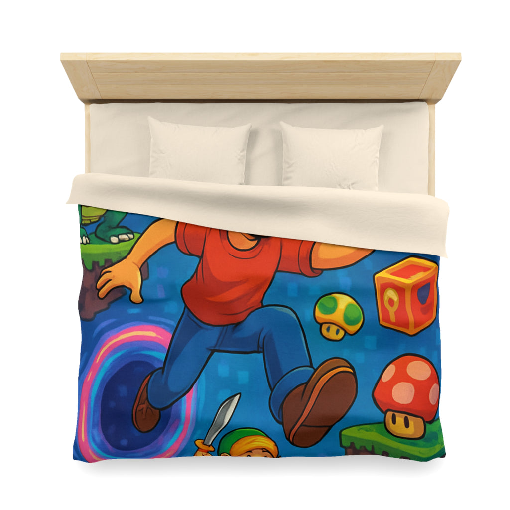 Housse de Couette Microfibre Illustration Unique Design Moderne Décoration Intérieure Raffinée