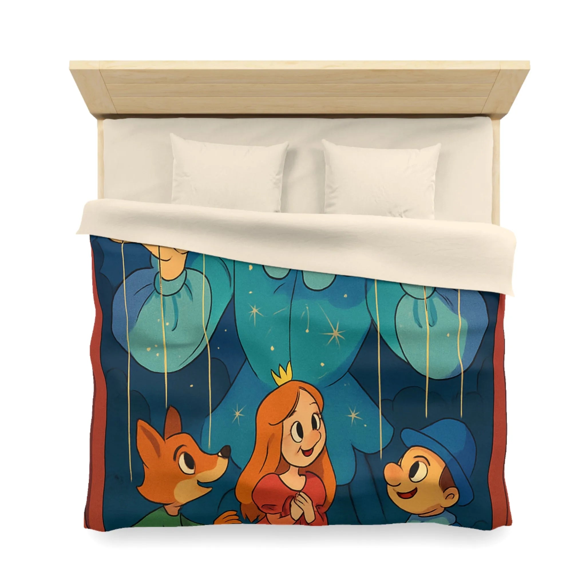 Housse de couette marionnette: spectacle enchanté de nuit étoilée pour enfants rêveurs