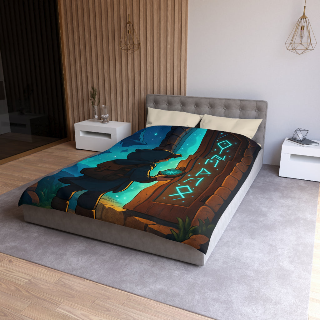 Housse de Couette Microfibre Illustration Unique Design Moderne Décoration Intérieure Raffinée