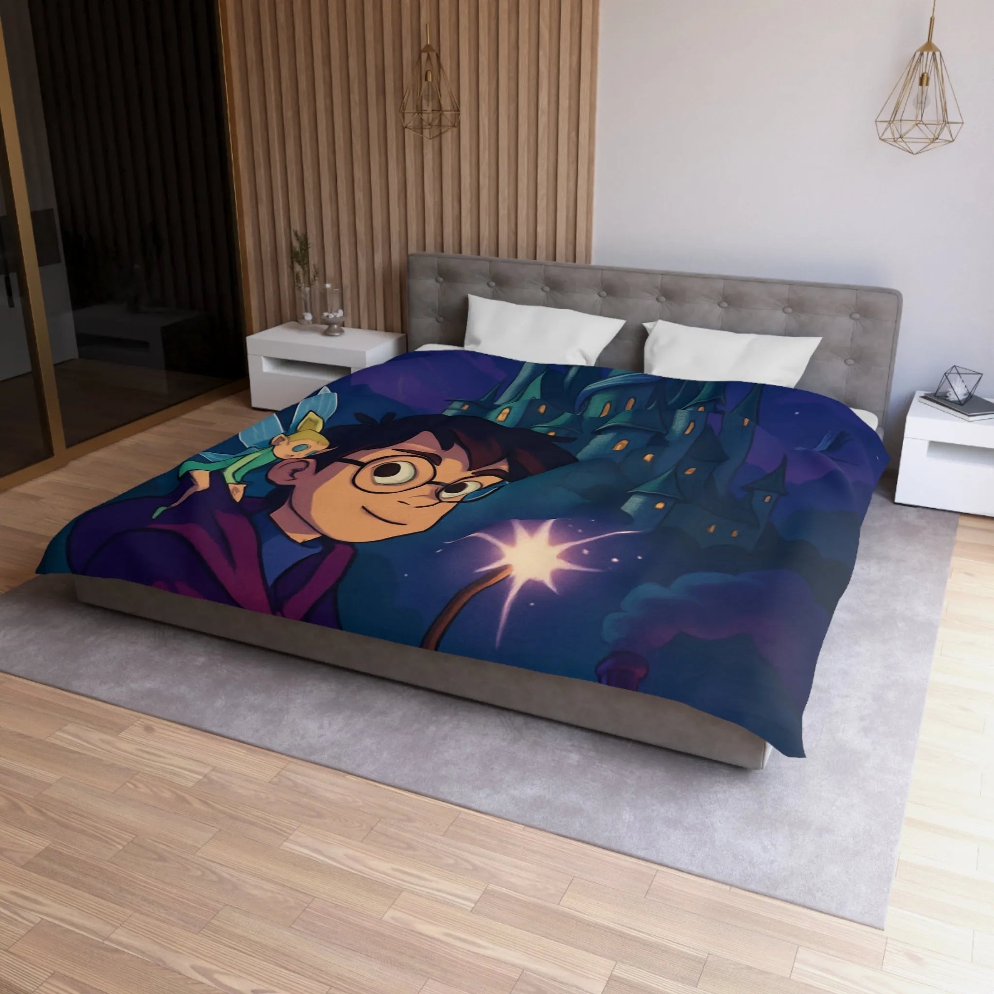 Housse de Couette Microfibre Création Artistique Moderne Design Exclusif Décoration Chambre