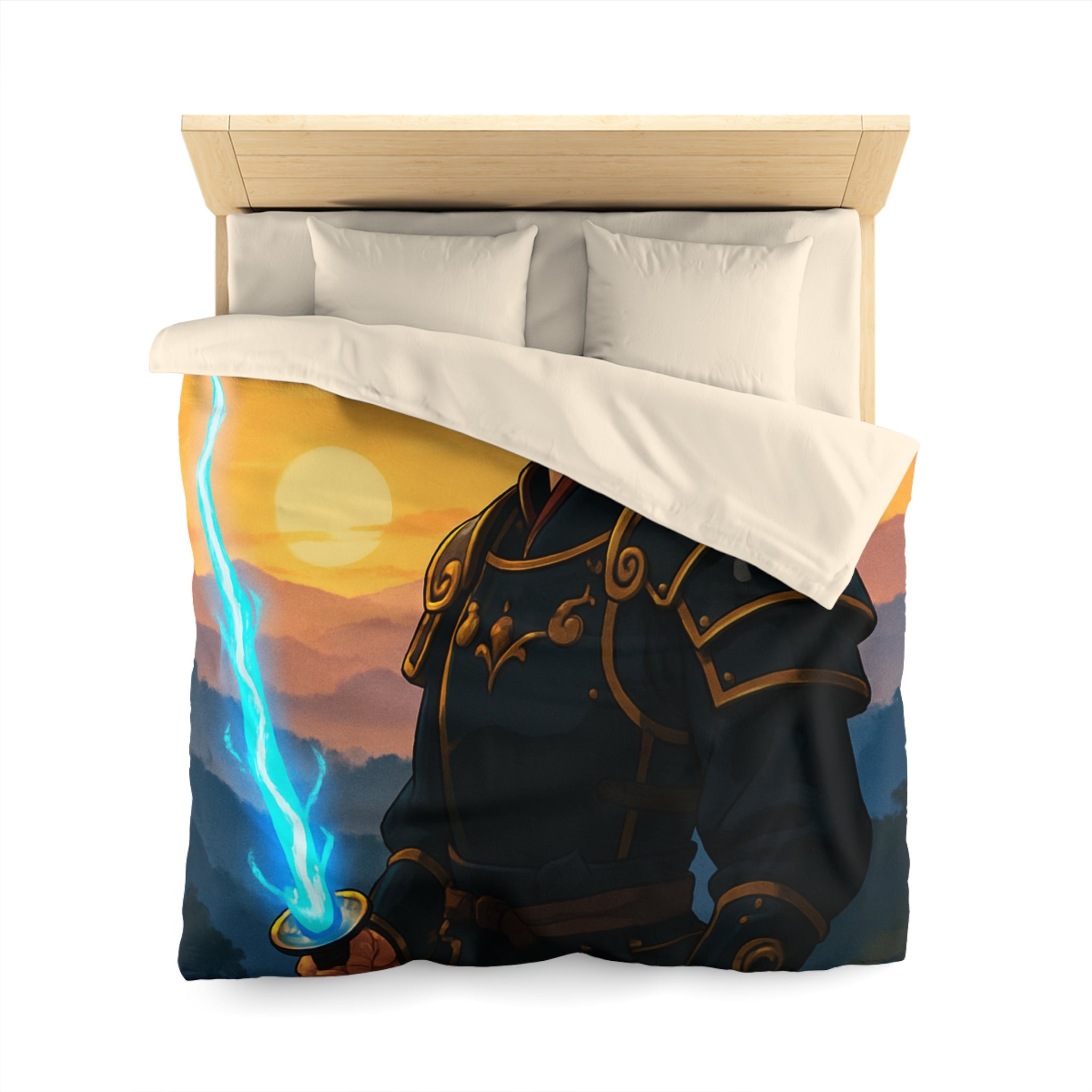 Housse de Couette Microfibre Motif Créatif Original Style Contemporain Chambre Élégante