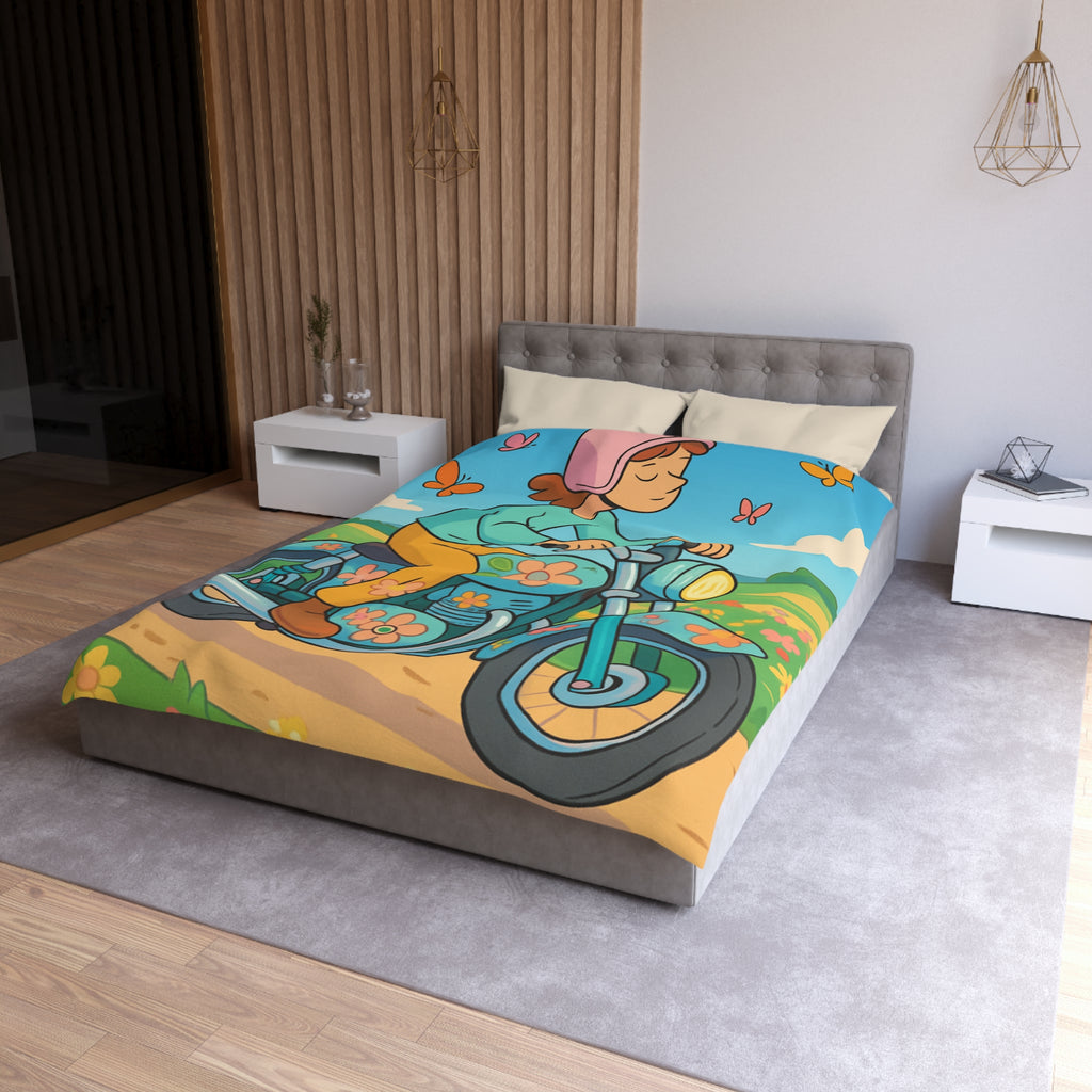 Housse de Couette Microfibre Design Artistique Moderne Décoration Chambre Confort Premium