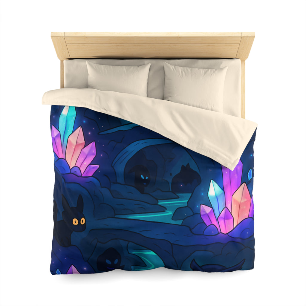 Housse de Couette Microfibre Motif Créatif Original Style Contemporain Chambre Élégante