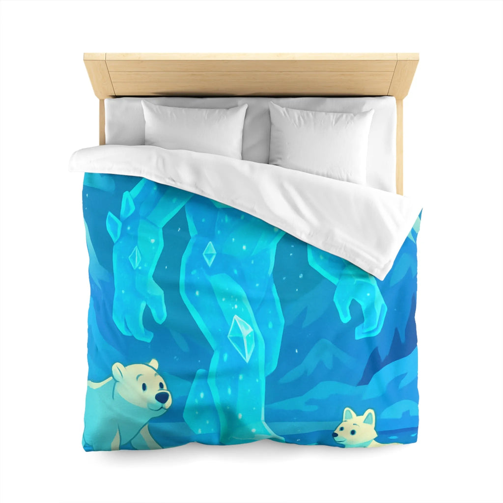 Housse de Couette Microfibre Art Graphique Contemporain Style Décoratif Chambre Tendance