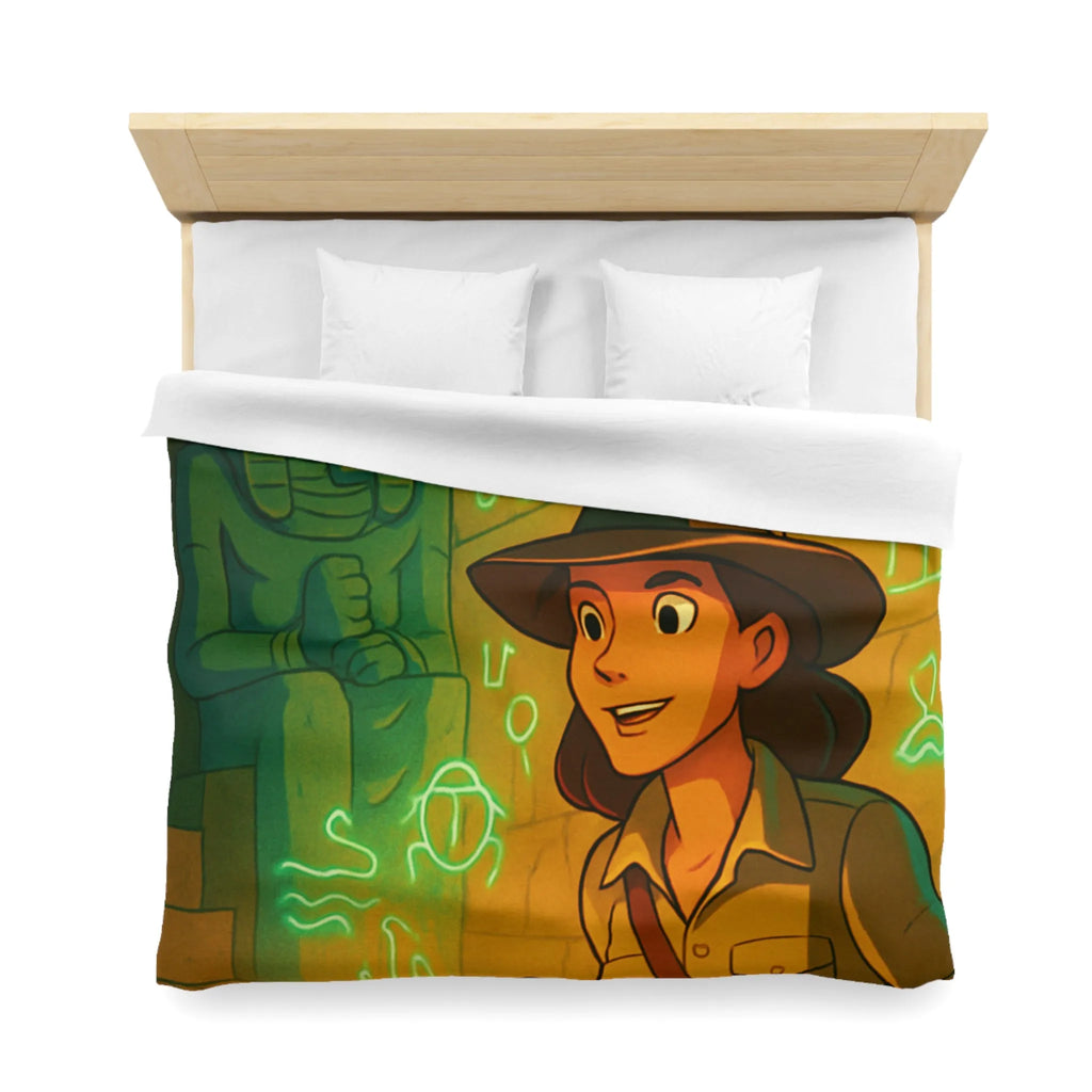 Housse de Couette Aventure Archéologique: Explorer des Hiéroglyphes dans une Pyramide Égyptienne Mystérieuse