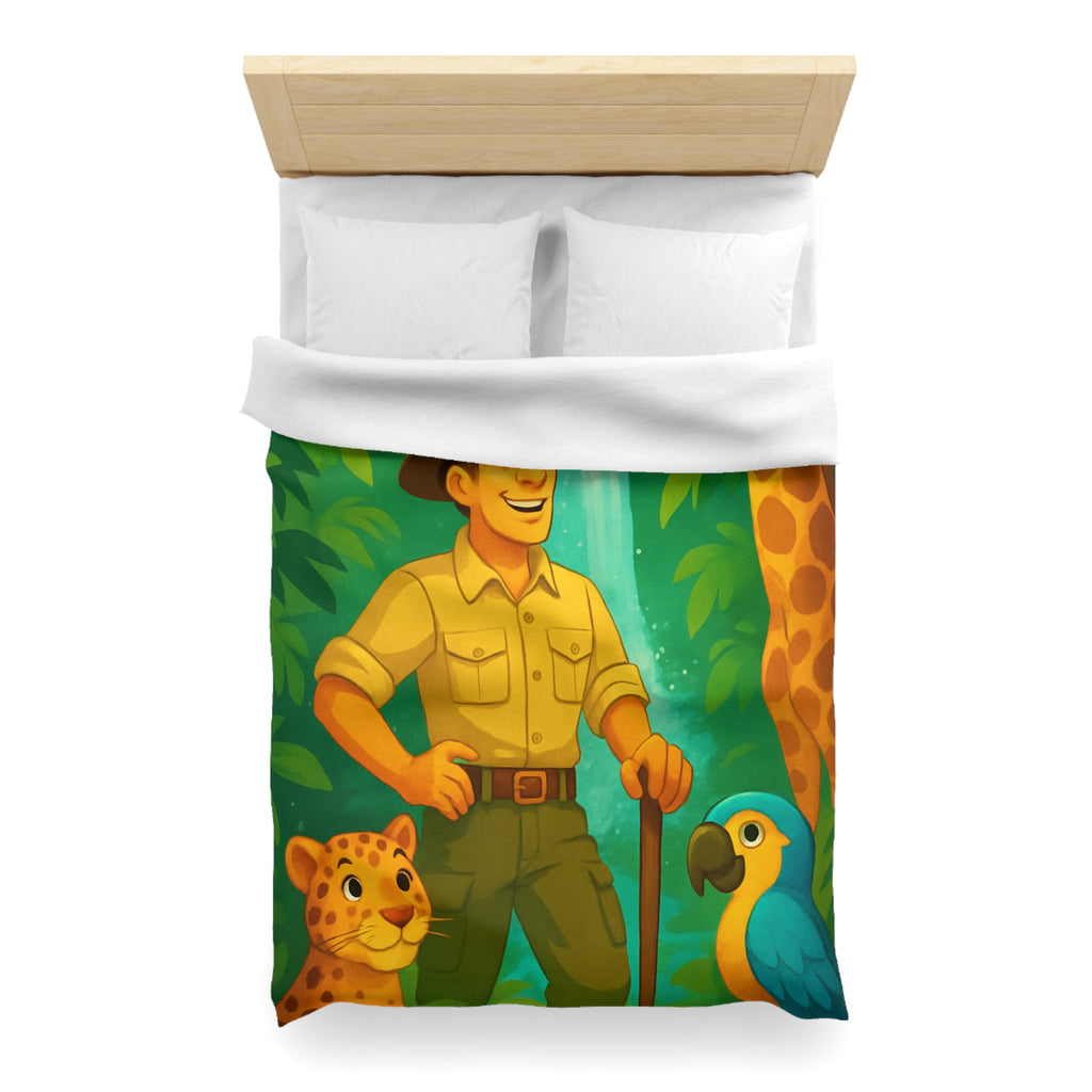 Housse de Couette Microfibre Illustration Unique Design Moderne Décoration Intérieure Raffinée