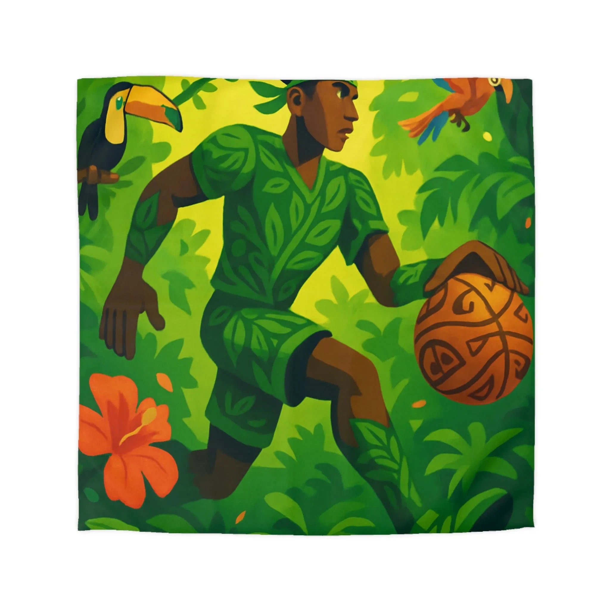 Housse de Couette Microfibre Art Graphique Contemporain Style Décoratif Chambre Tendance