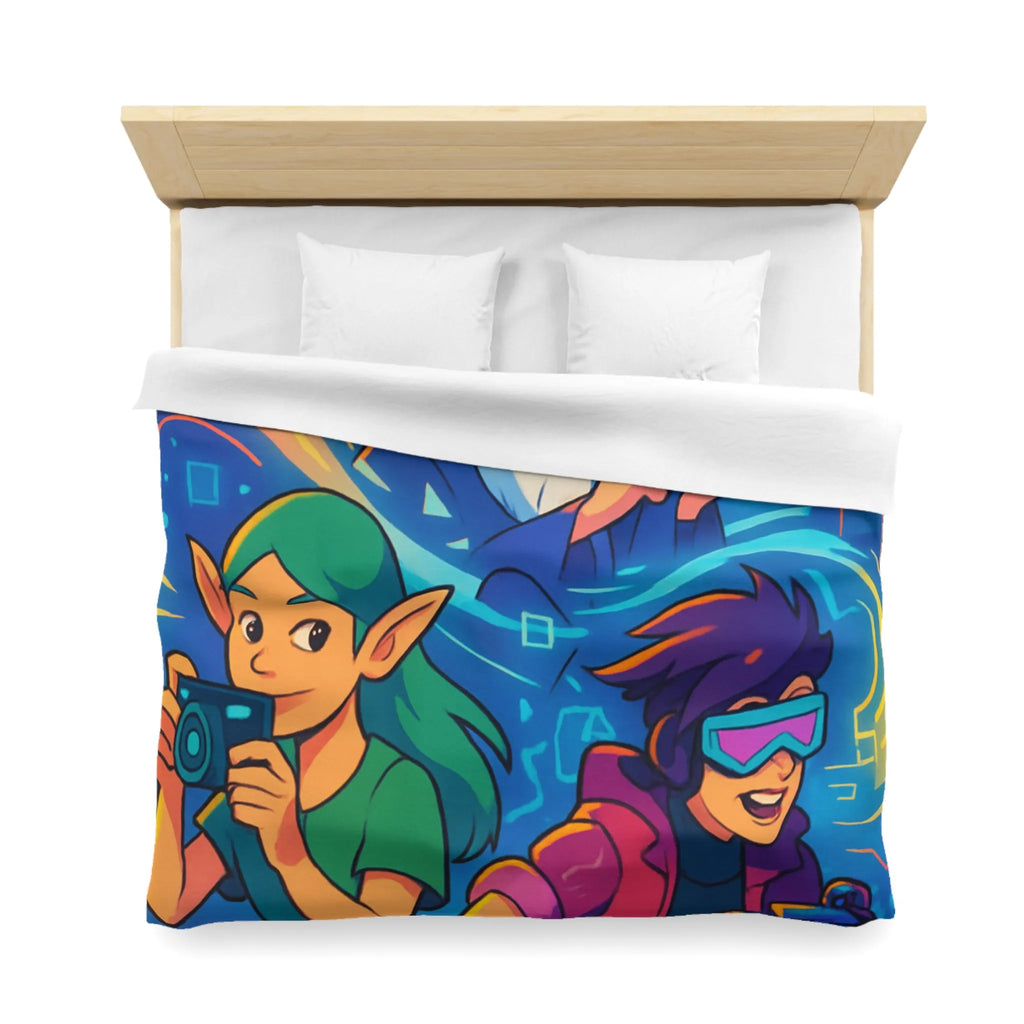 Explorez une Housse de Couette Magique avec Aventure Épique et Design Coloré de Personnages