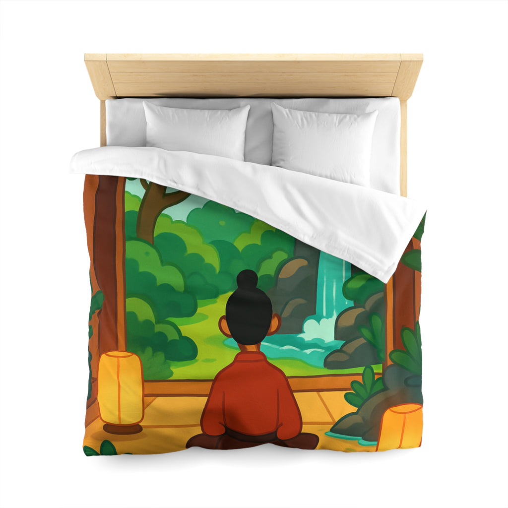 Housse de Couette Microfibre Illustration Unique Design Moderne Décoration Intérieure Raffinée