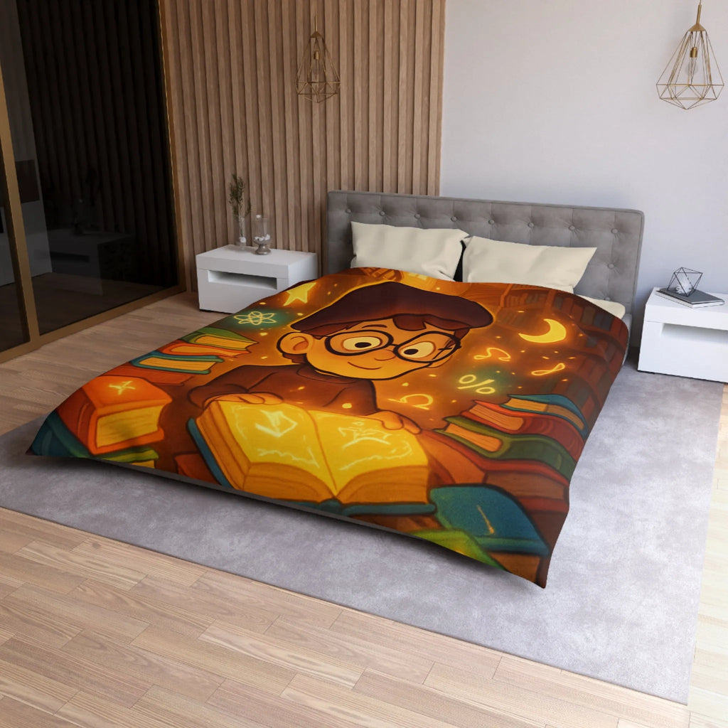 Housse de Couette Microfibre Art Graphique Contemporain Style Décoratif Chambre Tendance