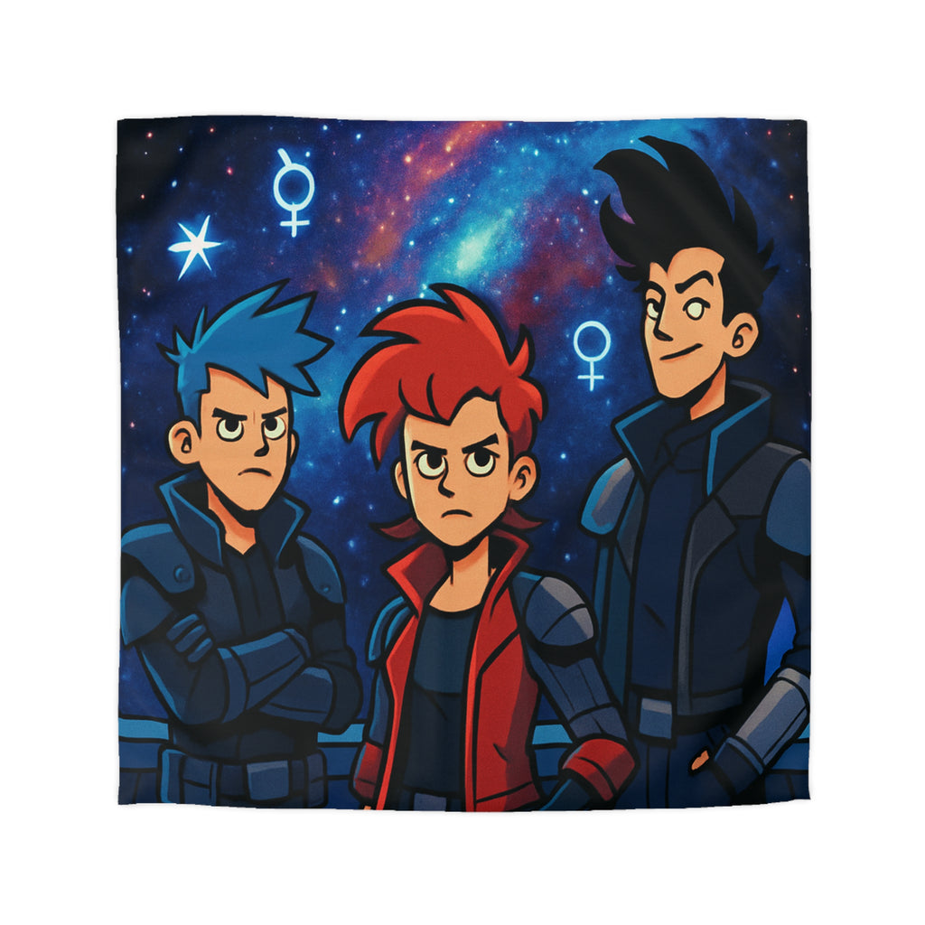 Housse de Couette Microfibre Illustration Unique Design Moderne Décoration Intérieure Raffinée