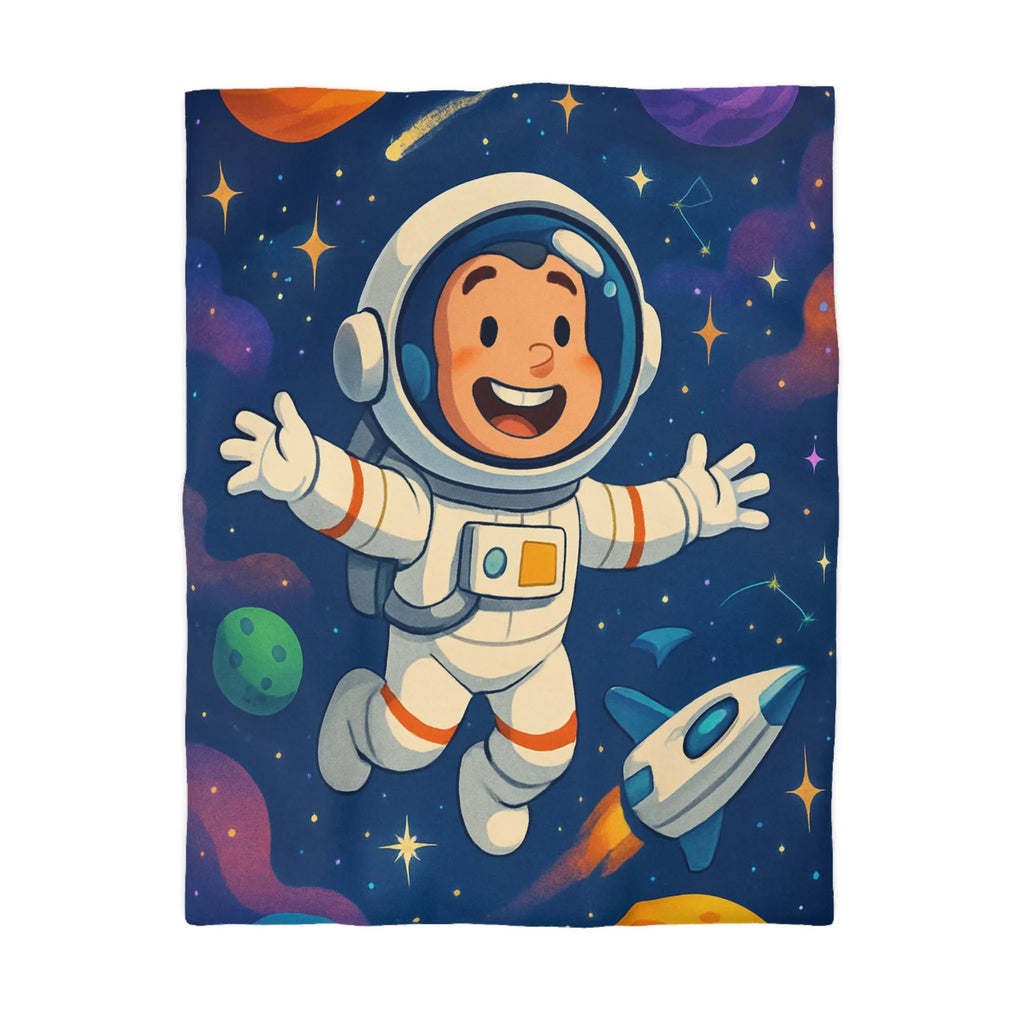 Housse de Couette Astronaute Enfantine : Voyage Interstellaire au Cœur du Cosmos