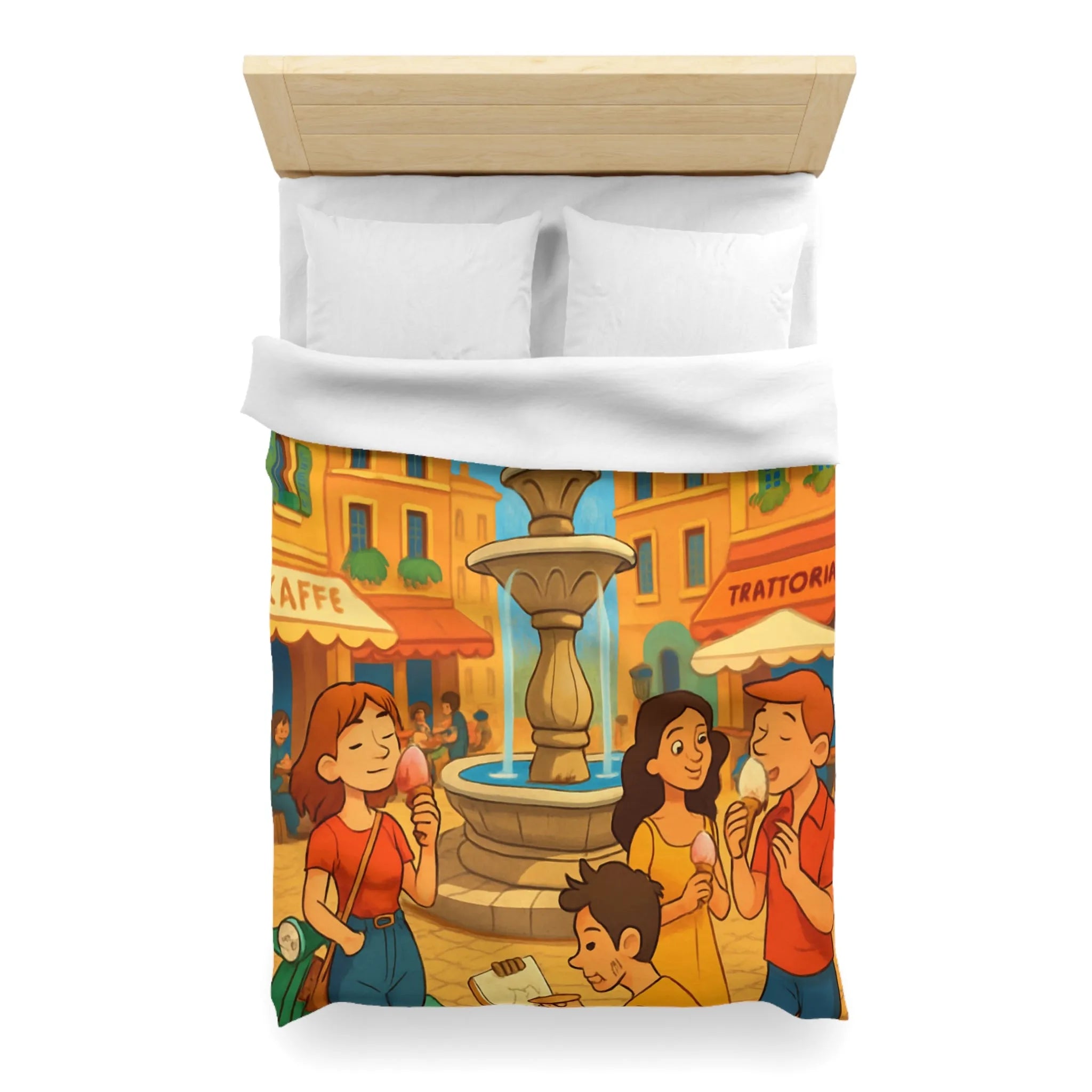 Housse de Couette Microfibre Création Artistique Moderne Design Exclusif Décoration Chambre