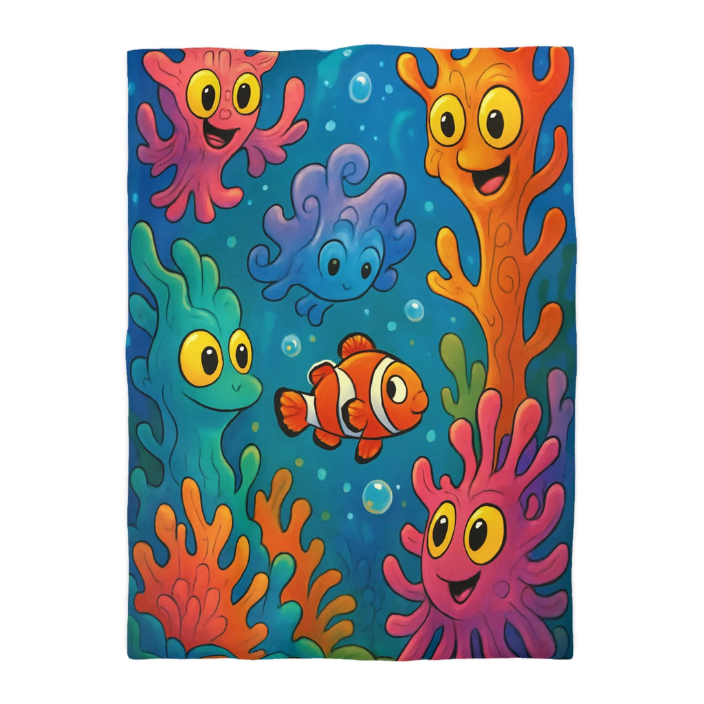 Explorez un Récif Abondant avec Poissons Sourire pour Chambre Enfant Enchantée