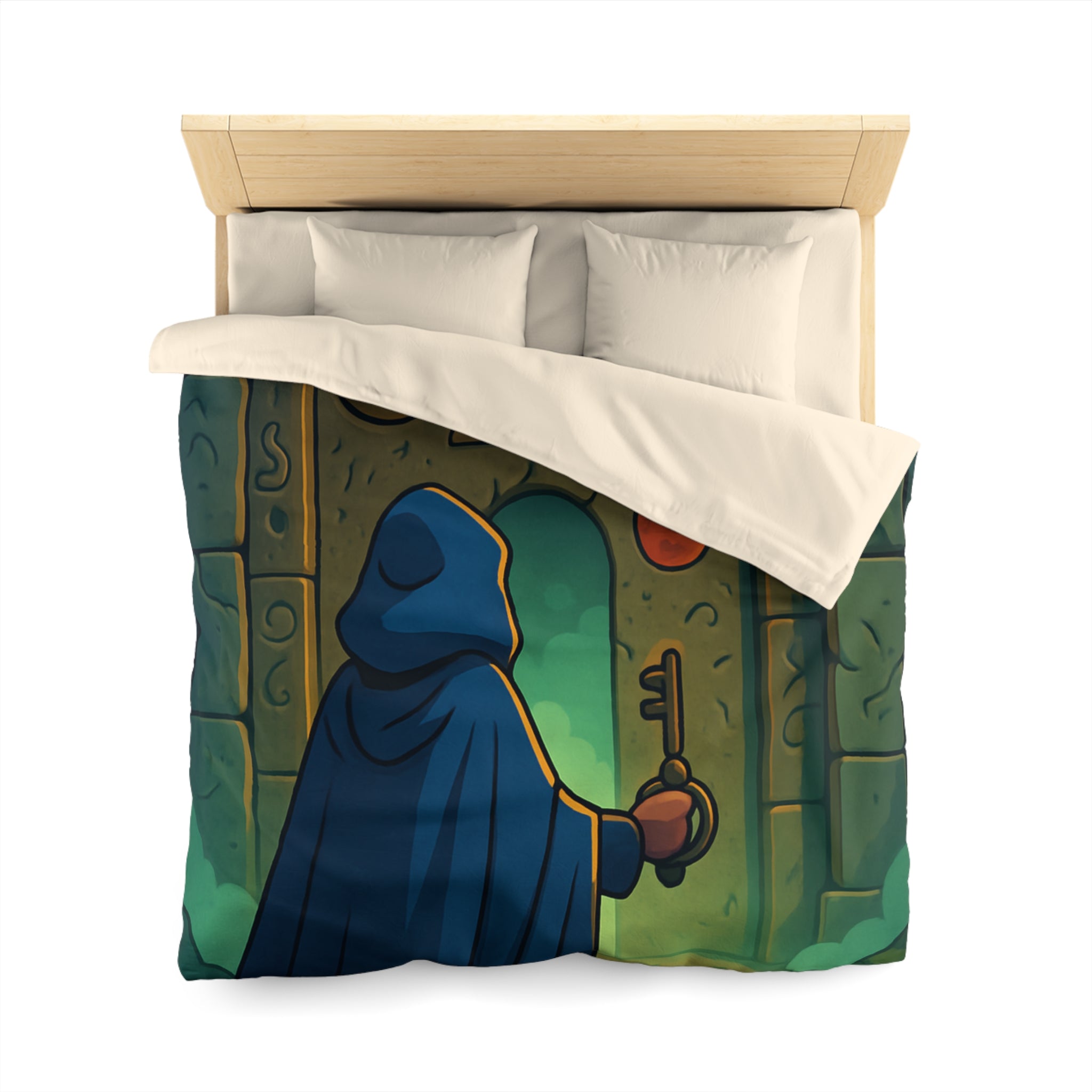 Housse de Couette Microfibre Design Artistique Moderne Décoration Chambre Confort Premium