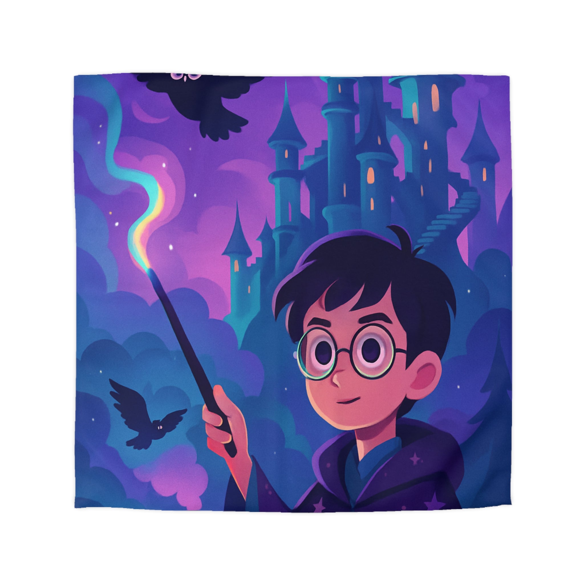 Housse de Couette Microfibre Motif Créatif Original Style Contemporain Chambre Élégante