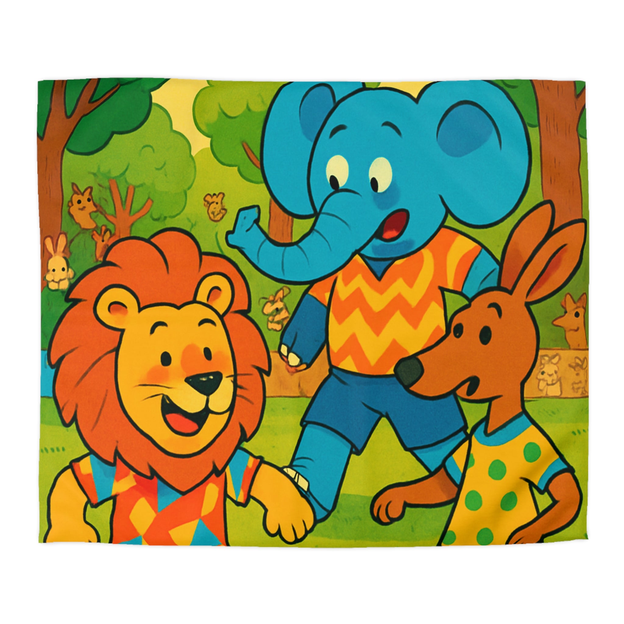 Housse de Couette Microfibre Motif Créatif Original Style Contemporain Chambre Élégante