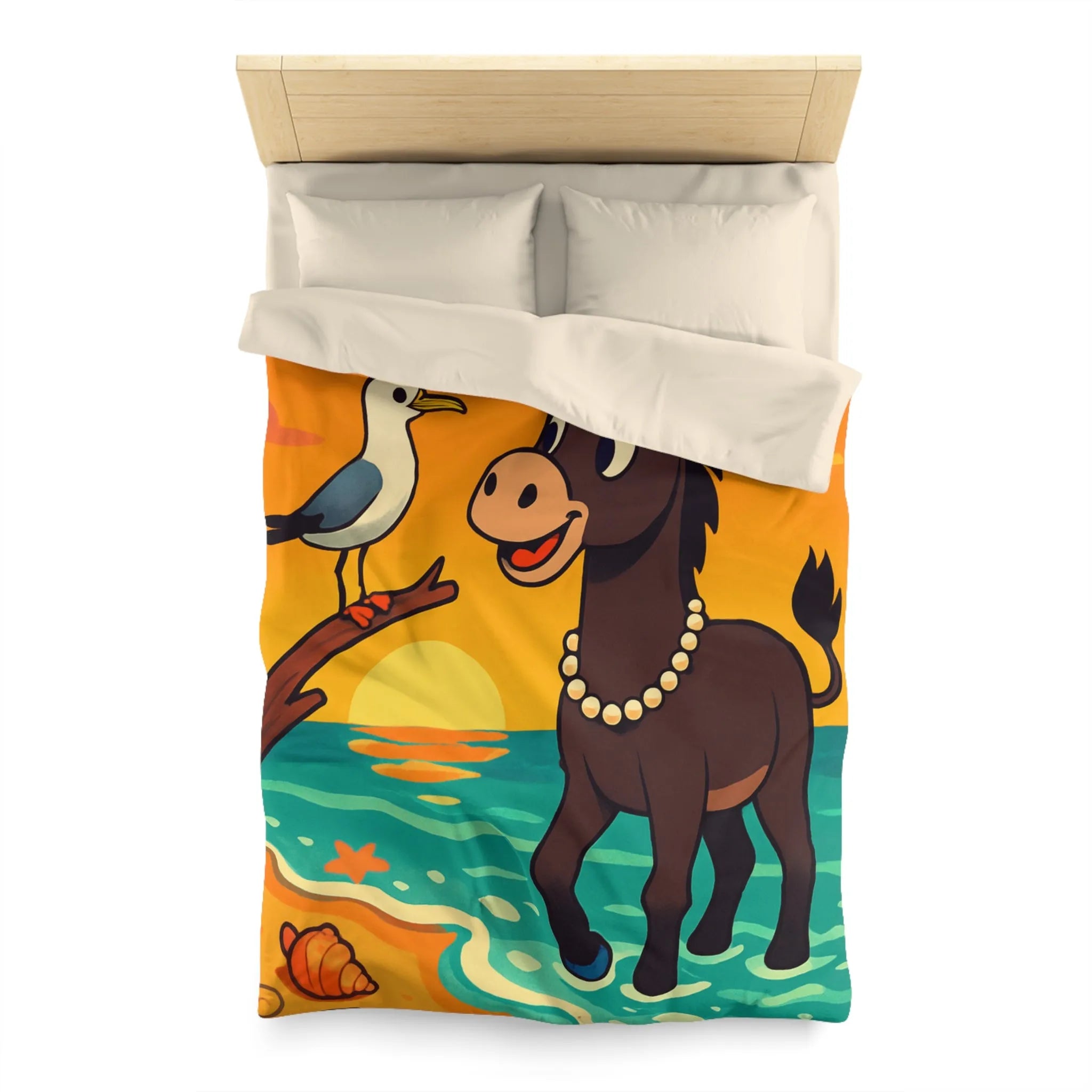 Housse de Couette Microfibre Art Graphique Contemporain Style Décoratif Chambre Tendance