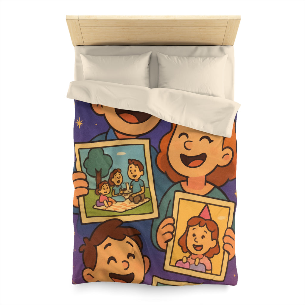 Housse de Couette Microfibre Design Artistique Moderne Décoration Chambre Confort Premium