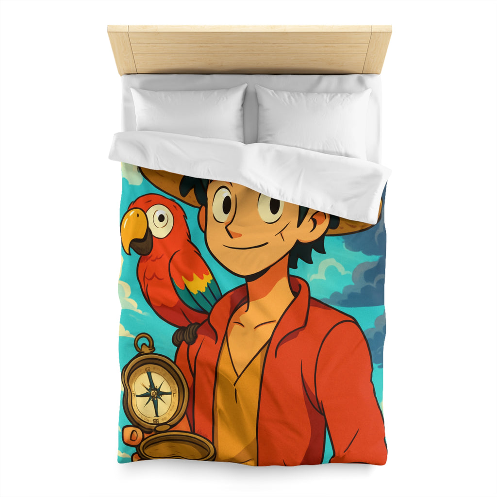 Housse de Couette Microfibre Motif Créatif Original Style Contemporain Chambre Élégante