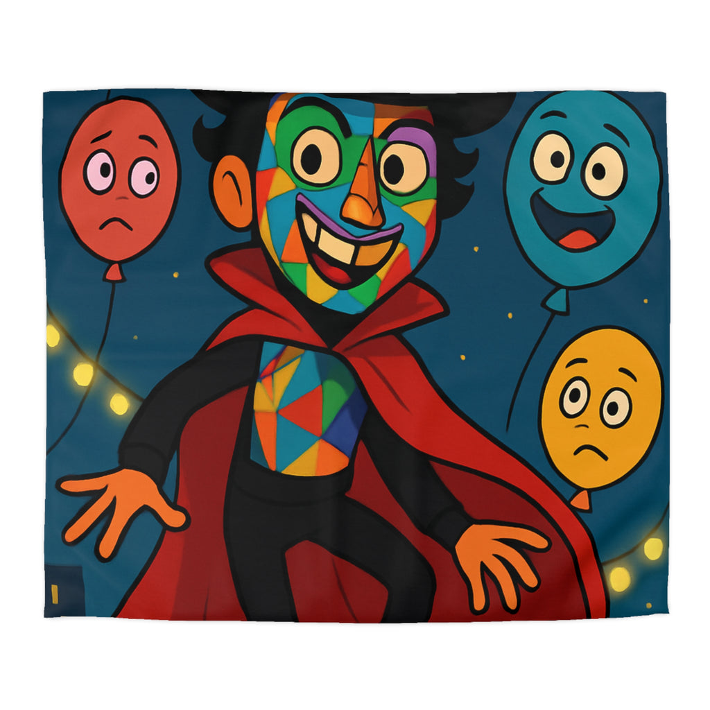 Housse de Couette Microfibre Design Artistique Moderne Décoration Chambre Confort Premium