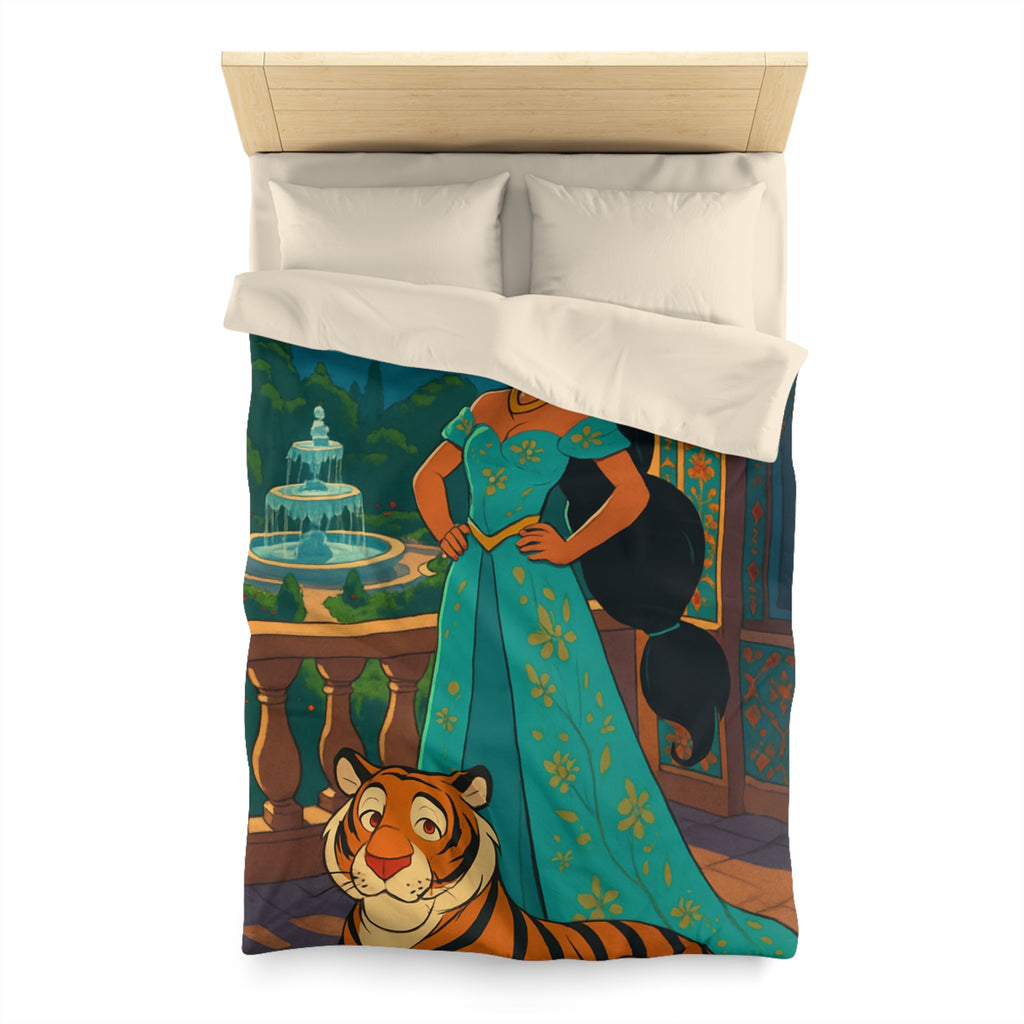 Housse de Couette Microfibre Motif Créatif Original Style Contemporain Chambre Élégante