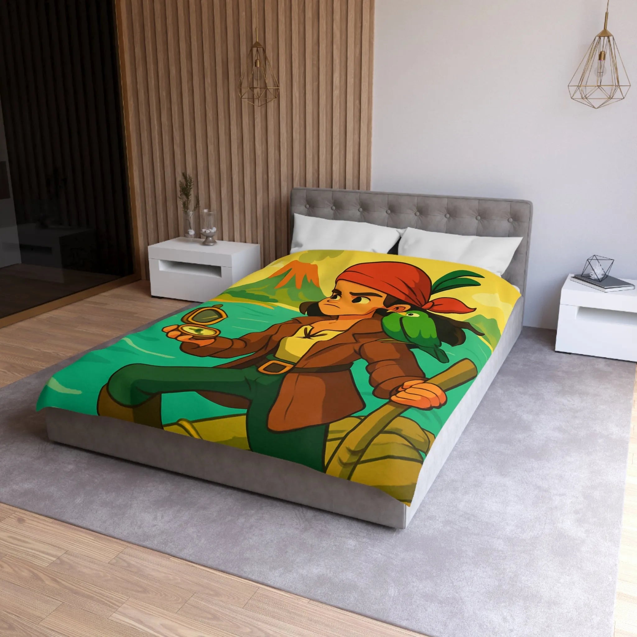 Housse de Couette Microfibre Création Artistique Moderne Design Exclusif Décoration Chambre