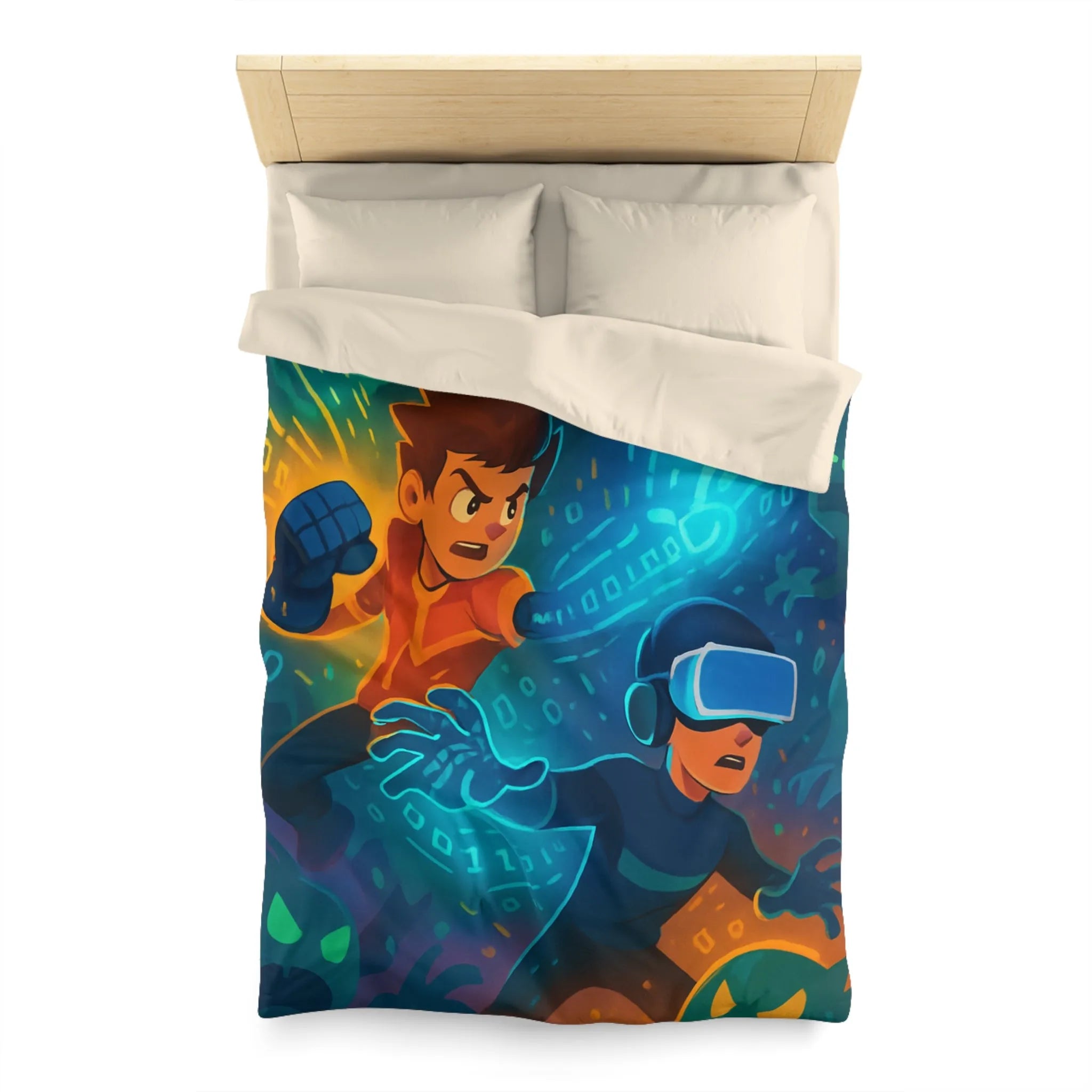 Housse de Couette Microfibre Création Artistique Moderne Design Exclusif Décoration Chambre