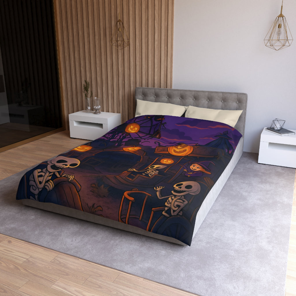 Housse de Couette Microfibre Motif Créatif Original Style Contemporain Chambre Élégante