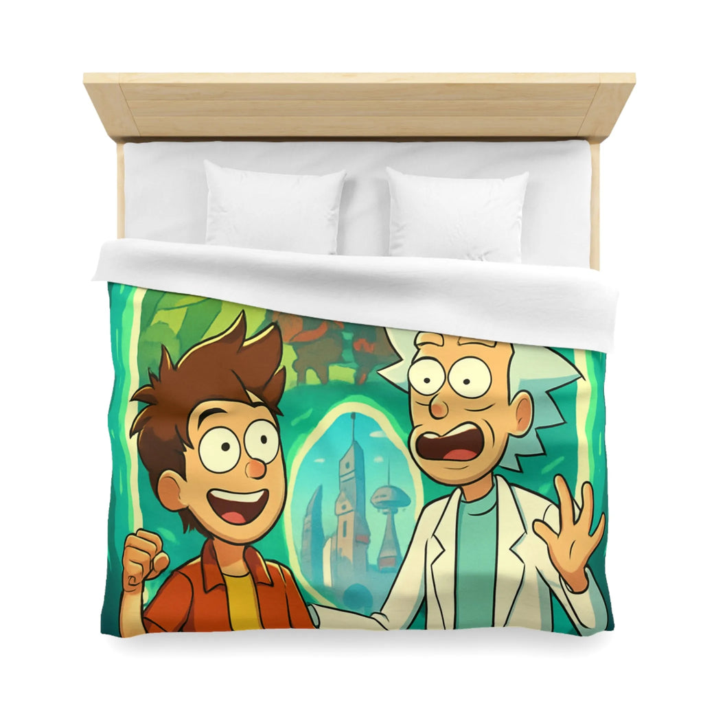 Housse de Couette Microfibre Art Graphique Contemporain Style Décoratif Chambre Tendance