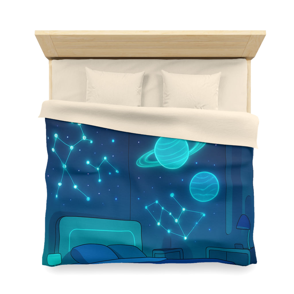 Housse de Couette Microfibre Design Artistique Moderne Décoration Chambre Confort Premium