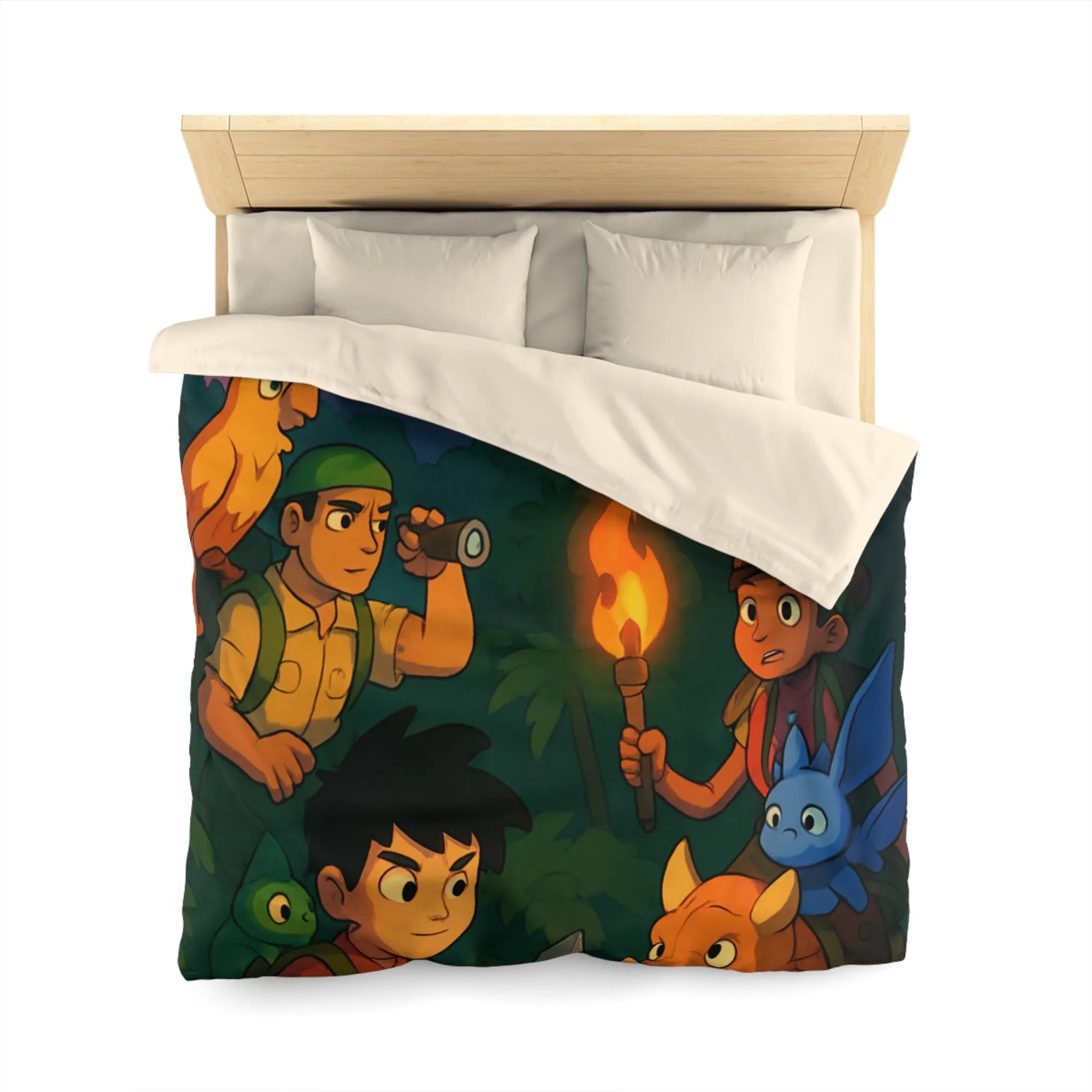 Explorez la jungle en famille avec des amis animaux et un volcan en éruption.