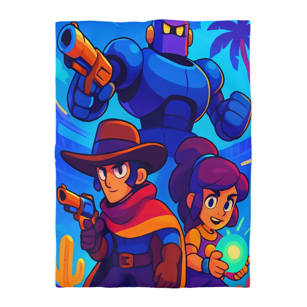 Housse de Couette Microfibre Design Artistique Moderne Décoration Chambre Confort Premium