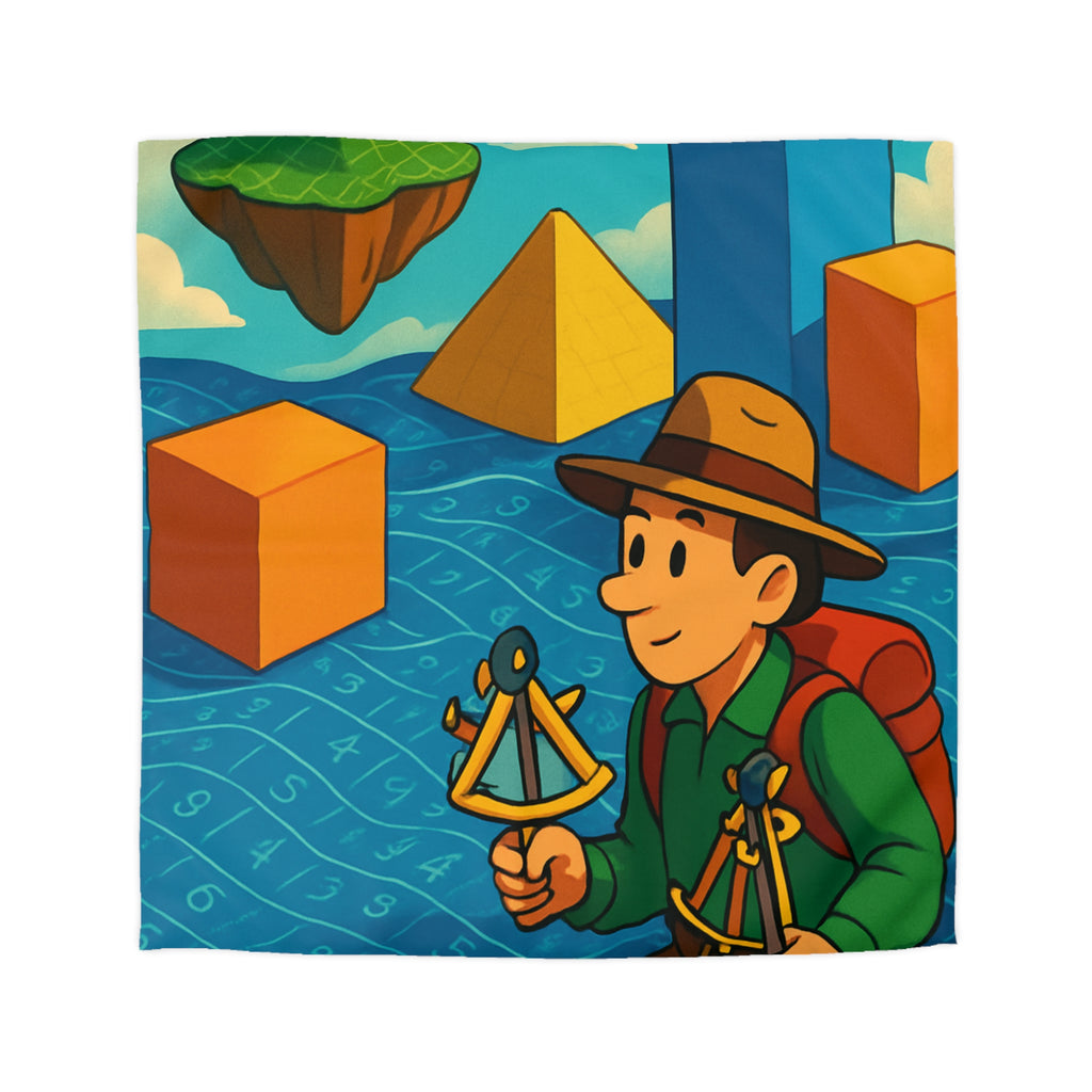 Housse de Couette Microfibre Motif Créatif Original Style Contemporain Chambre Élégante